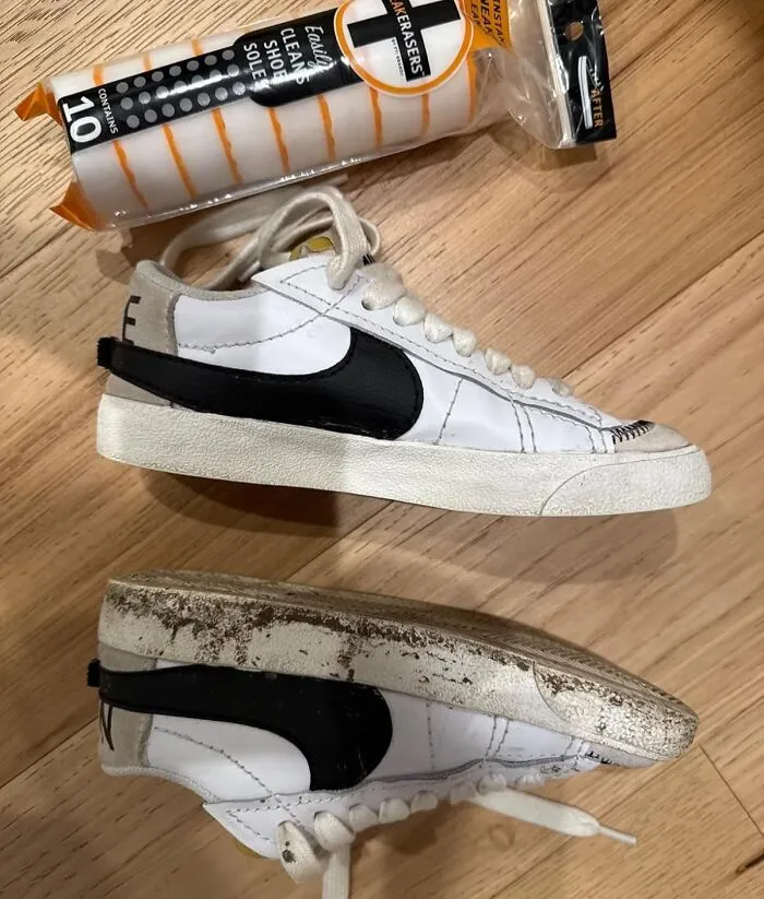 Bring Your Kicks Back From The Brink Of Dirtpocalypse And Make Them Look Box-Fresh Again With The Power Of <a Style="Display:inline;" Href="Https://Www.amazon.com/Sneakeraserstm-Disposable-Dual-Sided-Cleaning-Whitening/Dp/B0797fjqt8?ie=utf8&th=1&linkcode=ll1&tag=bplamb-20&linkid=936224c9933d27323cd6cacd48f5a3ea&language=en_us&ref_=as_li_ss_tl" Target="_blank"><span Style="Font: Inherit; Color: #d74b1f;"> Sneakerasers Sole & Sneaker Cleaner </Span>