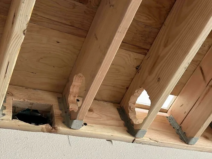 Cutting Holes Through Joist For Hvac?