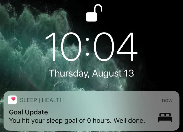 Iphoneos Subtly Trying To Tell You Your Sleep Schedule Is Messed Up