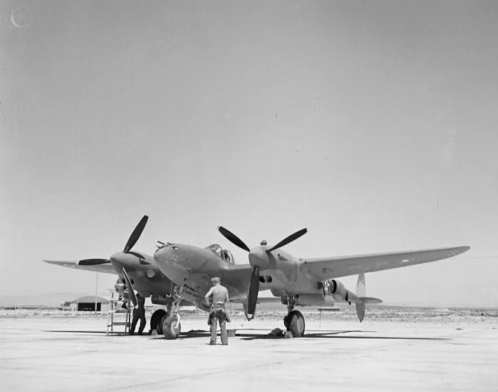Interceptor Plane, Lake Muroc, California, 1942