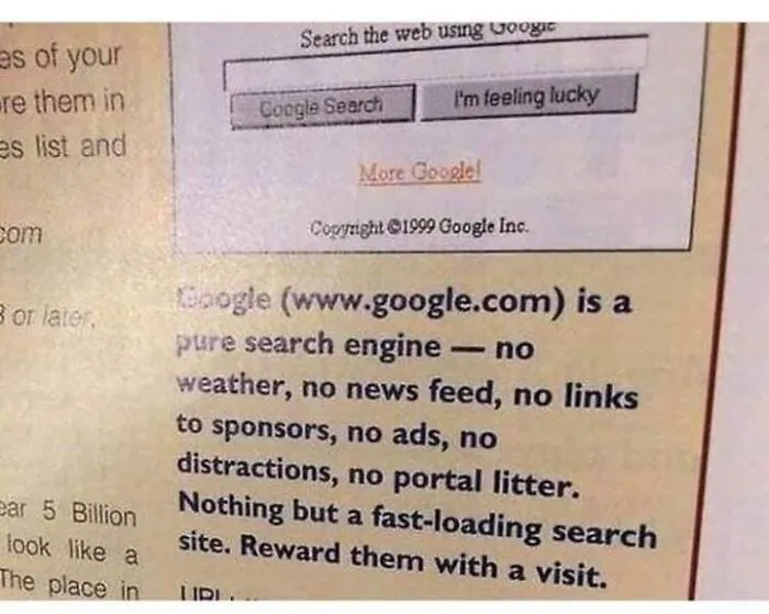 Google Is A Pure Search Engine