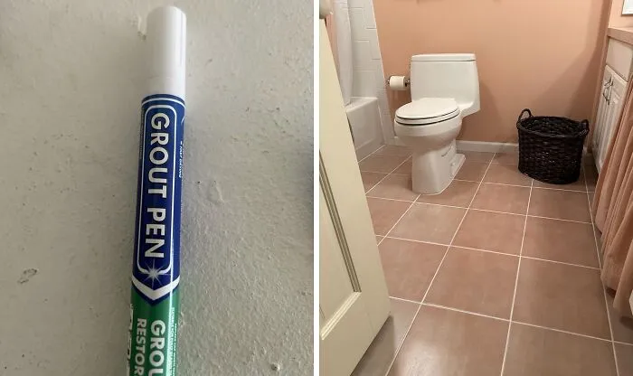 Your Bathroom Grout Is About To Look So Fresh And So Clean (Clean) This Weekend With A Few Swipes Of A <a Style="Display:inline;" Href="Https://Www.amazon.com/Grout-Pen-White-Ideal-Restore/Dp/B006lmfjs4?ie=utf8&th=1&linkcode=ll1&tag=bpkoala-20&linkid=ad3a64f7b1ed9ddaee258037672f0938&language=en_us&ref_=as_li_ss_tl" Target="_blank"><span Style="Font: Inherit; Color: #d74b1f;"> Grout Pen </Span>