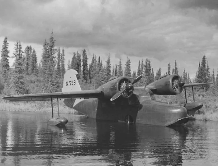 Old Water Plane Aircraft, "Fws Grumman Goose N789"