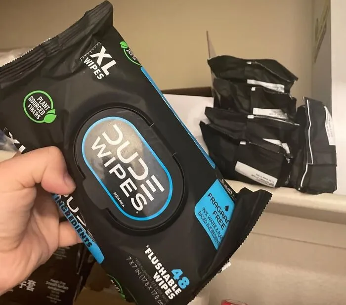 Feeling Fresh After Nature Calls, Even When You're Miles From A Bidet, Is The Whole Point Of These <a Style="Display:inline;" Href="Https://Www.amazon.com/Dude-Flushable-Dispenser-Vitamin-Eucalyptus/Dp/B07tflfch9?ie=utf8&th=1&linkcode=ll1&tag=bpcheetah-20&linkid=f8e794b37e2708778c984eda713cfdc1&language=en_us&ref_=as_li_ss_tl" Target="_blank"><span Style="Font: Inherit; Color: #d74b1f;"> Dude Wipes </Span>