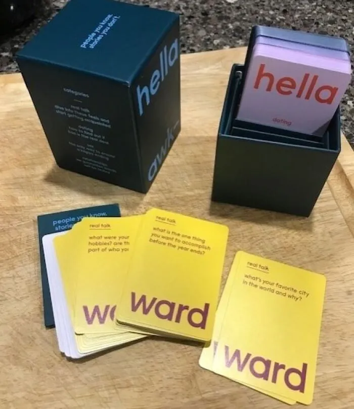 Those Slightly Cringey But Hilariously Revealing Conversations You Secretly Crave Are Just A Few Cards Away With The <a Style="Display:inline;" Href="Https://Www.amazon.com/Hella-Awkward-Card-Game-Relationships/Dp/B08vfd5r3m?ie=utf8&th=1&linkcode=ll1&tag=bpcheetah-20&linkid=d31910372a135d71da7f6cb5c92bb54d&language=en_us&ref_=as_li_ss_tl" Target="_blank"><span Style="Font: Inherit; Color: #d74b1f;"> Hella Awkward Card Game </Span>