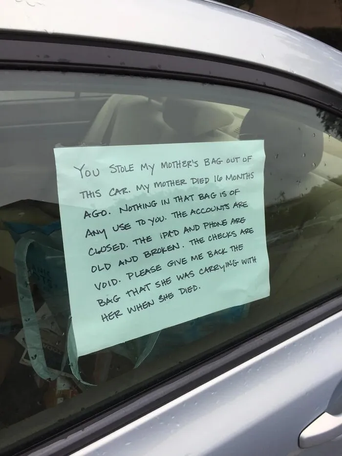 Saw This In A Car Window On My Way To Class