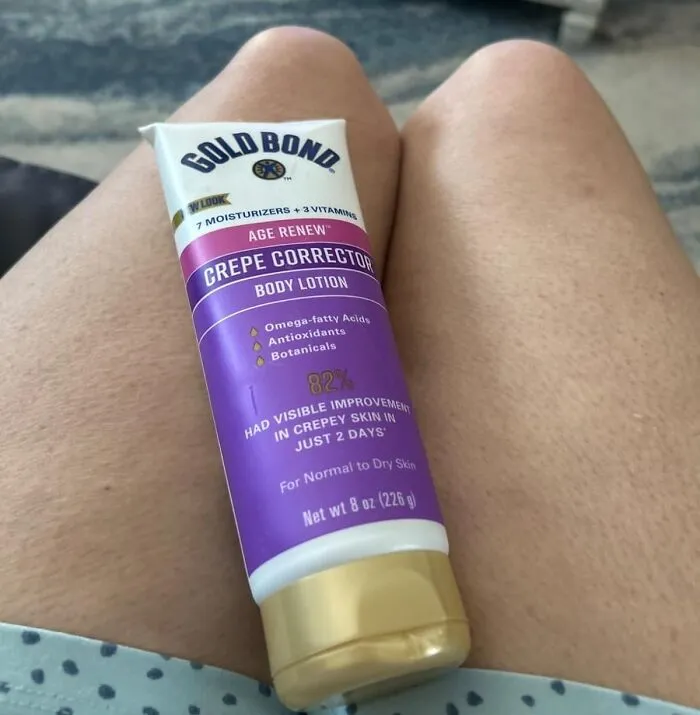 Fight That Crepey Skin Situation And Feel Smoother Than A Dolphin With Some Luxurious <a Style="Display:inline;" Href="Https://Www.amazon.com/Gold-Bond-Corrector-Smoothing-Concentrate/Dp/B08yqx3skh?ie=utf8&th=1&linkcode=ll1&tag=bpgrape-20&linkid=402ad3d669f3bc461c8055cc7eb8cb05&language=en_us&ref_=as_li_ss_tl" Target="_blank"><span Style="Font: Inherit; Color: #d74b1f;"> Age Renew Crepe Corrector Body Lotion </Span>