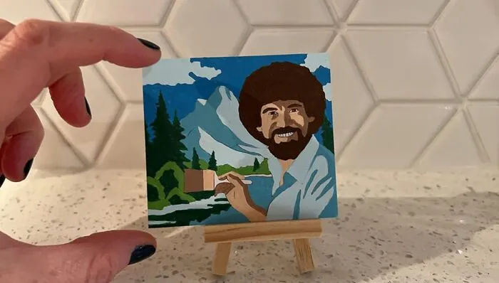 There Are No Mistakes, Just Happy Little Accidents, Especially When You're Following The Soothing Guidance Of This <a Style="Display:inline;" Href="Https://Www.amazon.com/Bob-Ross-Numbers-Miniature-Editions/Dp/076249168x?ie=utf8&linkcode=ll1&tag=bphorse-20&linkid=14075af03b6f789b4acc4e16f87eeec2&language=en_us&ref_=as_li_ss_tl" Target="_blank"><span Style="Font: Inherit; Color: #d74b1f;"> Mini Bob Ross By The Numbers </Span> Kit