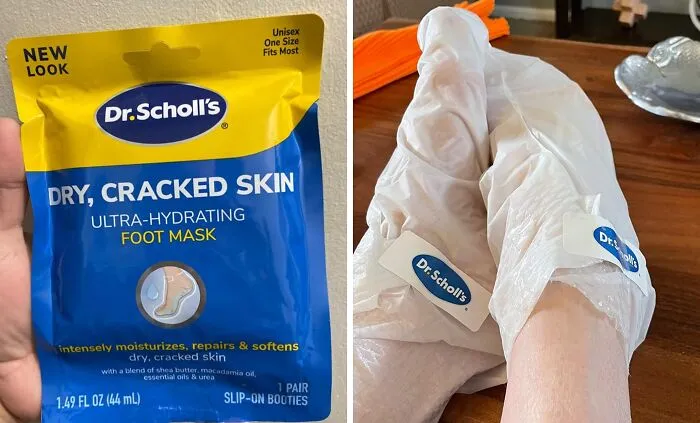 Because Your Face Shouldn't Get To Have All The Masking Fun, Treat Your Feet To <a Style="Display:inline;" Href="Https://Www.amazon.com/Dr-Scholls-Hydrating-Intensely-Moisturizes/Dp/B08yz7b2qc?ie=utf8&linkcode=ll1&tag=bpgoose-20&linkid=9c27b20549639af66d20477eeb19b60d&language=en_us&ref_=as_li_ss_tl" Target="_blank"><span Style="Font: Inherit; Color: #d74b1f;"> Dr. Scholl's Hydrating Foot Mask </Span>