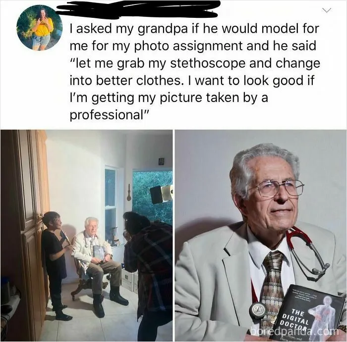 Such A Supportive Grandpa