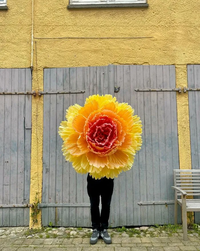 34 Enormous Tissue Paper Flowers Created By This Artist (New Pics)