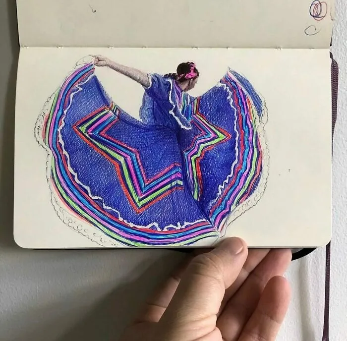 30 Sketchbook Drawings By Nicolas V. Sanchez That Show The Power Of Ballpoint Pen Art