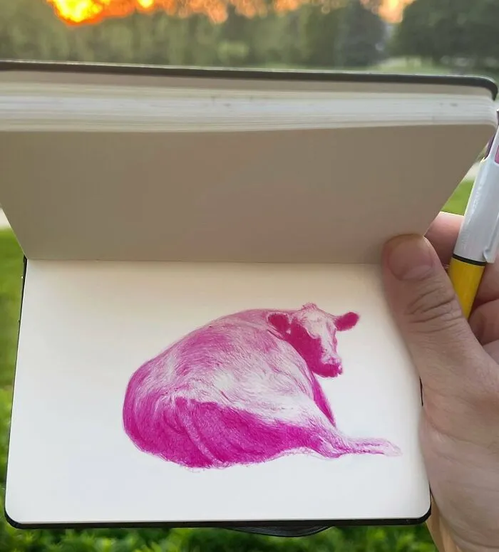 30 Sketchbook Drawings By Nicolas V. Sanchez That Show The Power Of Ballpoint Pen Art