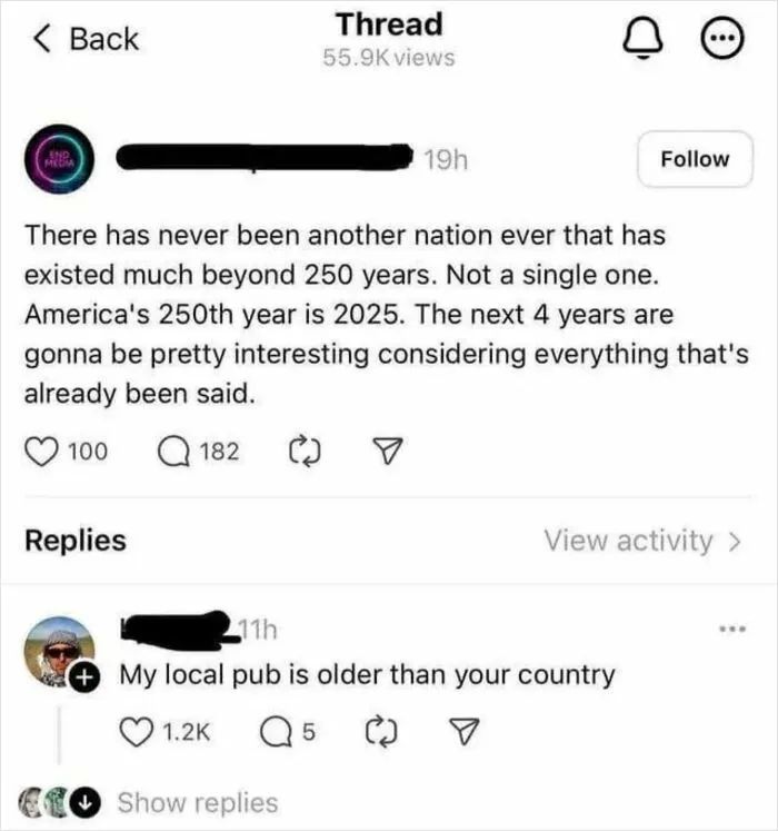 So Many Countries Older Than USA