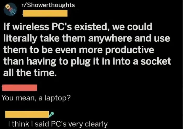 Wireless Pcs Don't Exist