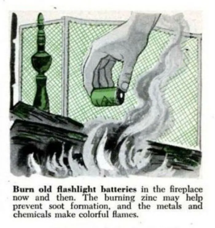 An Ad From The 1950's Gives Tips On How To Dispose Of Batteries