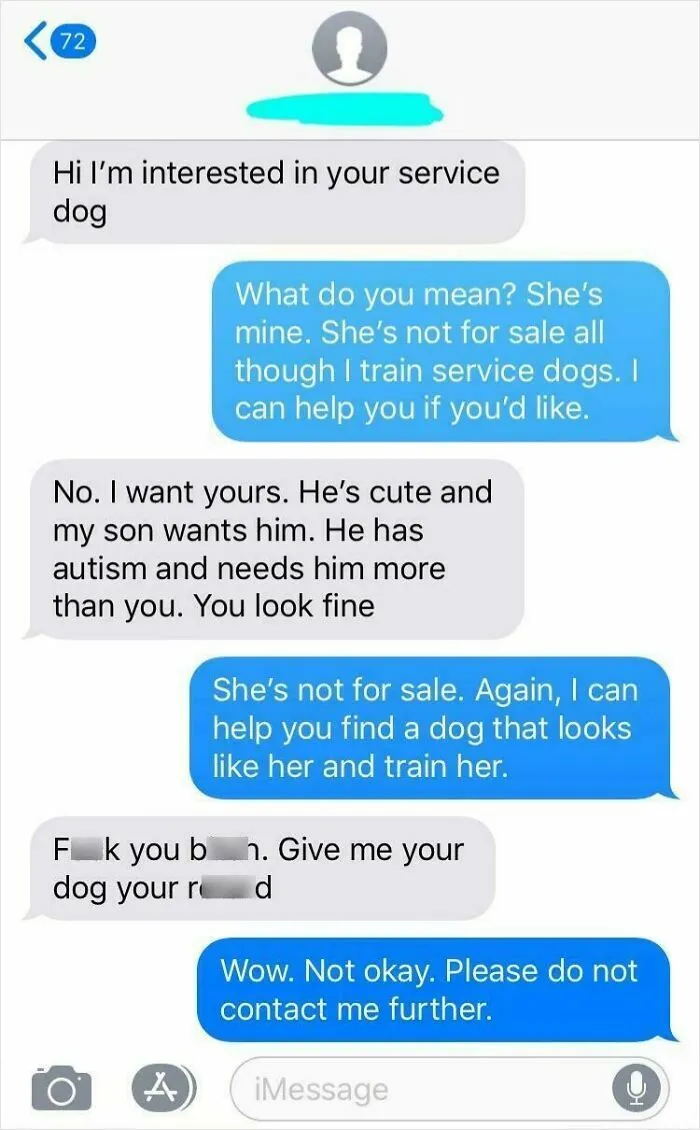 Mom Thinks Her Son Needs My Service Dog, Not Just Any Service Dog