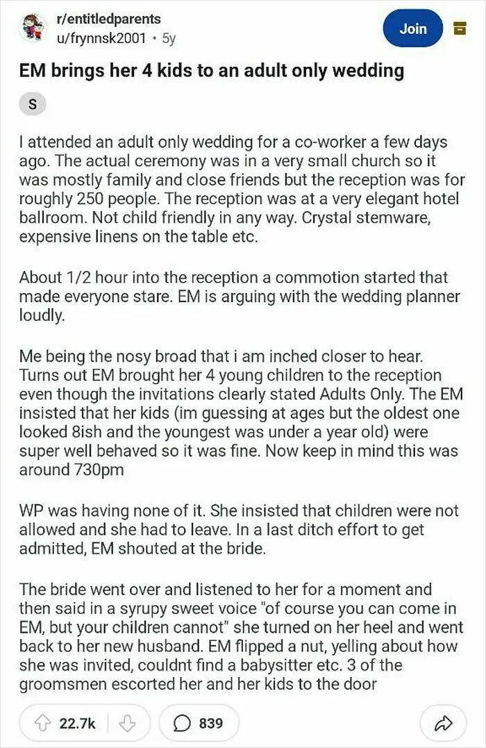 Bride Doesn't Care About The Entitled Mother And I Love It
