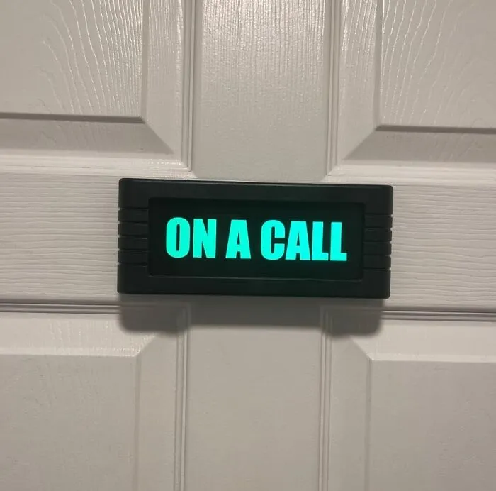 The Days Of Your Family/Roommates/Pets Thinking Your Intense Staring At A Screen Is An Open Invitation For A Chat Are Over, Thanks To This Very Necessary <a Style="Display:inline;" Href="Https://Www.amazon.com/Busybox-Interruptions-Professionals-Counselors-Students/Dp/B0c27z3mx6?ie=utf8&linkcode=ll1&tag=bpstingray-20&linkid=67f51b6db1c101d33981397d058e8c19&language=en_us&ref_=as_li_ss_tl" Target="_blank"><span Style="Font:inherit; Color: #d74b1f;"> 'On A Call' Sign For Your Home Office Door </Span>