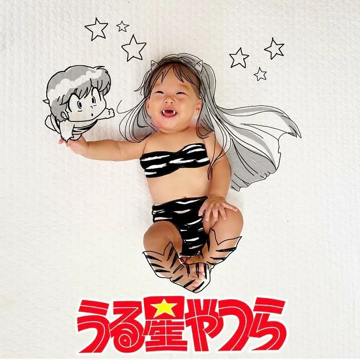 This Father Turns His Kids Into Anime Or Movie Characters By Drawing On Their Photos (17 New Pics)
