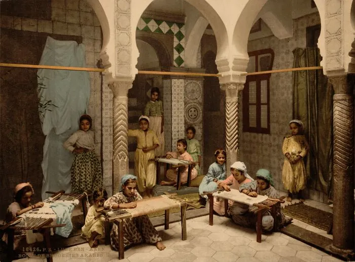 School Of Arab Embroidery, Algeria, 1899