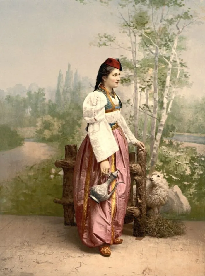 Girl Of Sarajevo, Bosnia, Austro-Hungary, C. 1890
