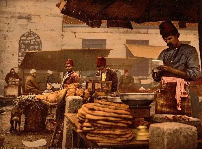 Cook In The Rue De Stamboul, Constantinople, Turkey, C. 1890