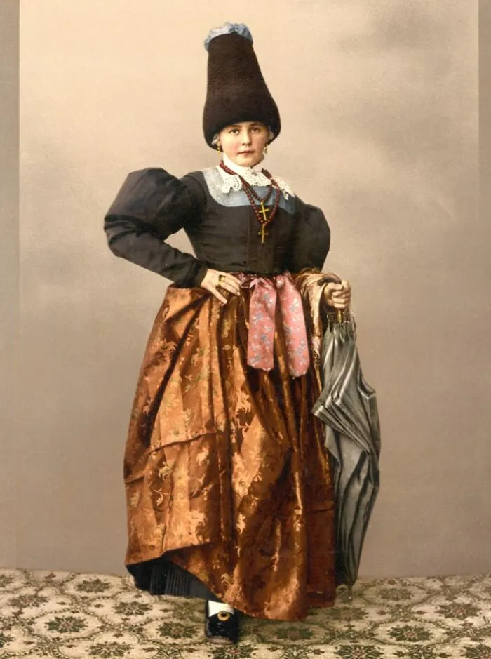 A Girl Of Grodenthal, Tyrol, Austro-Hungary, C. 1890