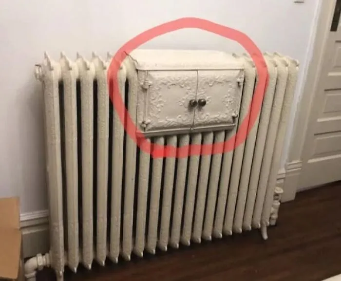 Radiador típico pero ¿alguien sabe para qué sirve esta parte?