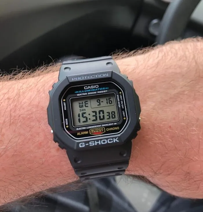 Dad Can Finally Accessorize Like The 80s Action Hero He Secretly Believes He Is With <a Style="Display:inline;" Href="Https://Www.amazon.com/Casio-G-Shock-Dw5600e-1v-Shock-Resistant/Dp/B000gayqky?ie=utf8&linkcode=ll1&tag=bpdolphin-20&linkid=db8f2a93723617efaf99f99684141bcb&language=en_us&ref_=as_li_ss_tl" Target="_blank"><span Style="Font: Inherit; Color: #d74b1f;"> This Virtually Indestructible Casio G-Shock Quartz Watch</Span> That Laughs In The Face Of Danger 