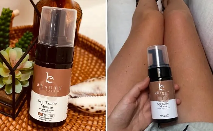 When Your Summer Vacation Plans Are More 'Staycation' Than 'St. Tropez,' This <a Style="Display:inline;" Href="Https://Www.amazon.com/Self-Tanner-Mousse-Organic-Botanicals/Dp/B09551qsj3?ie=utf8&th=1&linkcode=ll1&tag=bpturtle-20&linkid=35cba648a1fcec4c8c1f026b2ddeeffe&language=en_us&ref_=as_li_ss_tl" Target="_blank"><span Style="Font: Inherit; Color: #d74b1f;"> Self Tanner Mousse </Span> Is Basically Your Express Ticket To Looking Like You Actually Saw Some Sun