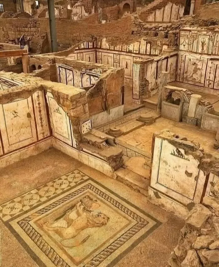 Ruins Of The Greek City Of Ephesus In Modern-Day Turkey