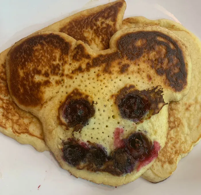 Made My Kid A Mickey Mouse Pancake