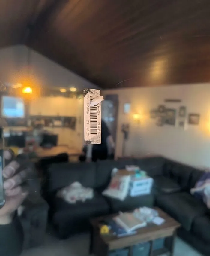 Bought A New TV And They Put One Of Those Terrible Paper Stickers On The Screen