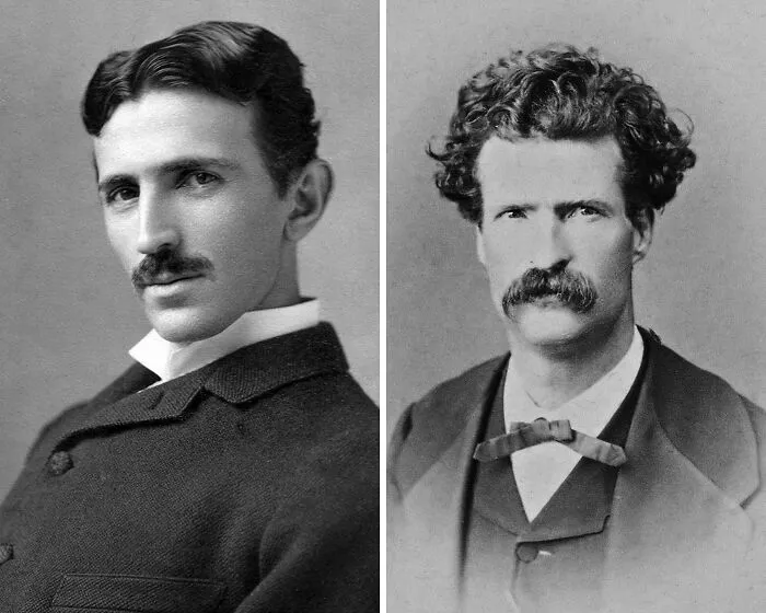 Nikola Tesla And Mark Twain