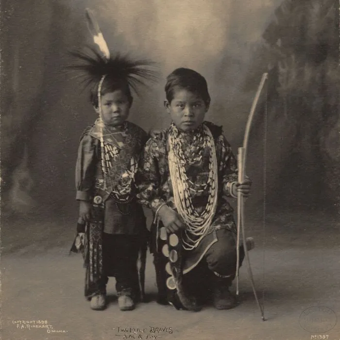 Two Little Braves, Sac & Fox, 1898