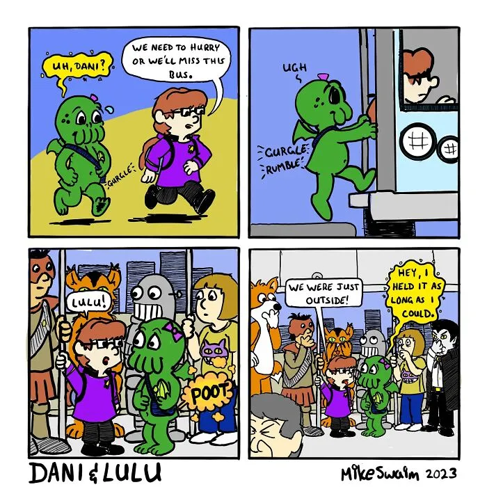 28 ‘Dani & Lulu’ Comics By Mike Swaim