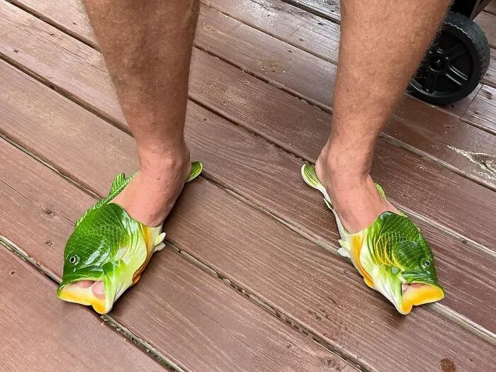 This Father's Day, Let Dad's Feet Make A Truly Unforgettable Statement At The Beach Or By The Pool With <a Style="Display:inline;" Href="Https://Www.amazon.com/Coddies-Original-Unisex-Sandals-Slippers/Dp/B085rkgqhh?ie=utf8&th=1&psc=1&linkcode=ll1&tag=bpscorpion-20&linkid=5a9be8eba8b66048cbe11ba028e77377&language=en_us&ref_=as_li_ss_tl" Target="_blank"><span Style="Font: Inherit; Color: #d74b1f;"> These Fish Flip Flops</Span> That Are So Ridiculously Lifelike, You Might Worry About Seagulls