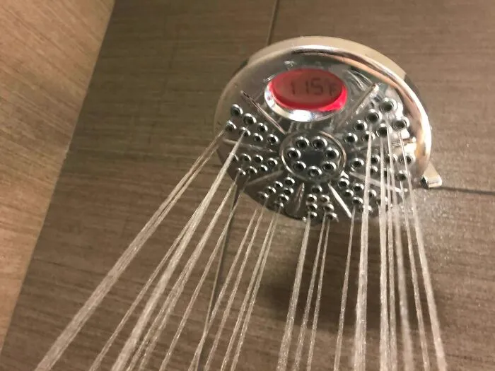 The Shower Head In The Shower Of My Hotel Room Gives Me The Exact Temperature Of The Water