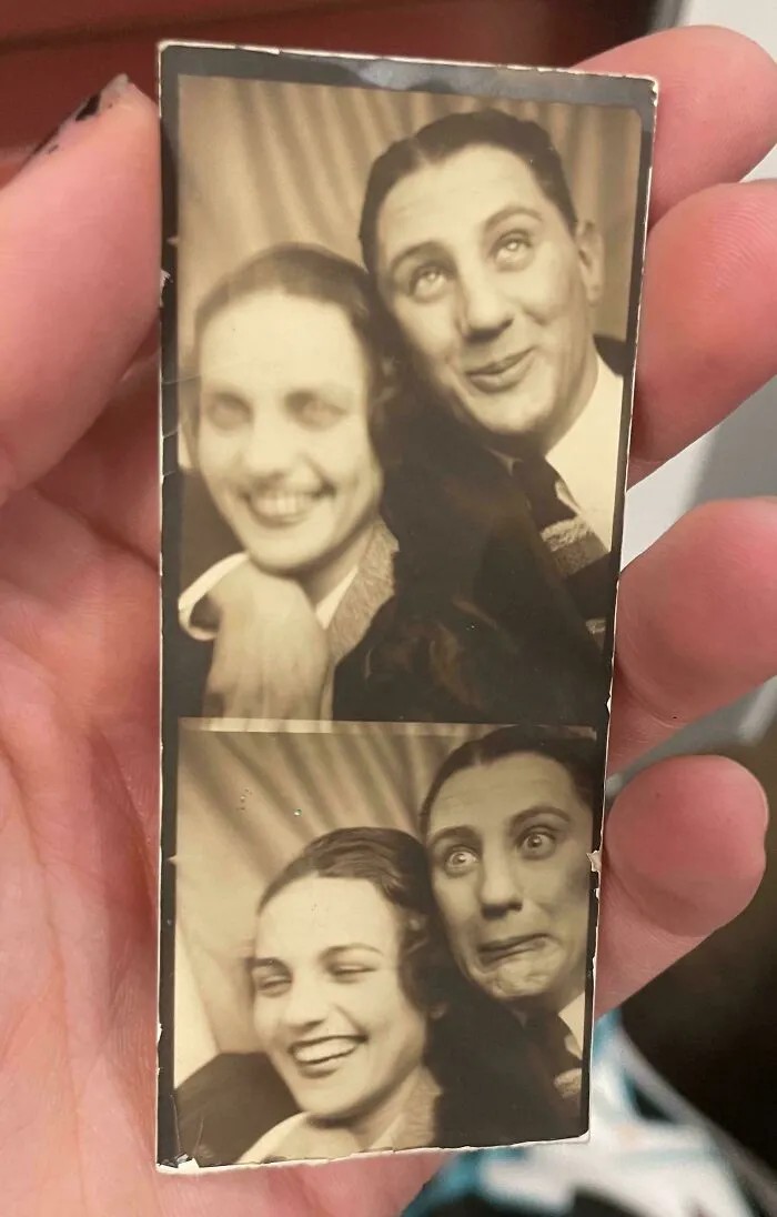 Found This Photo Strip Of My Late Aunt’s Parents While Cleaning Out Her Old Storage Unit
