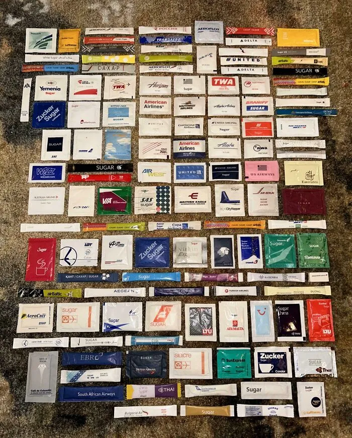 My Airline Sugar Packet Collection