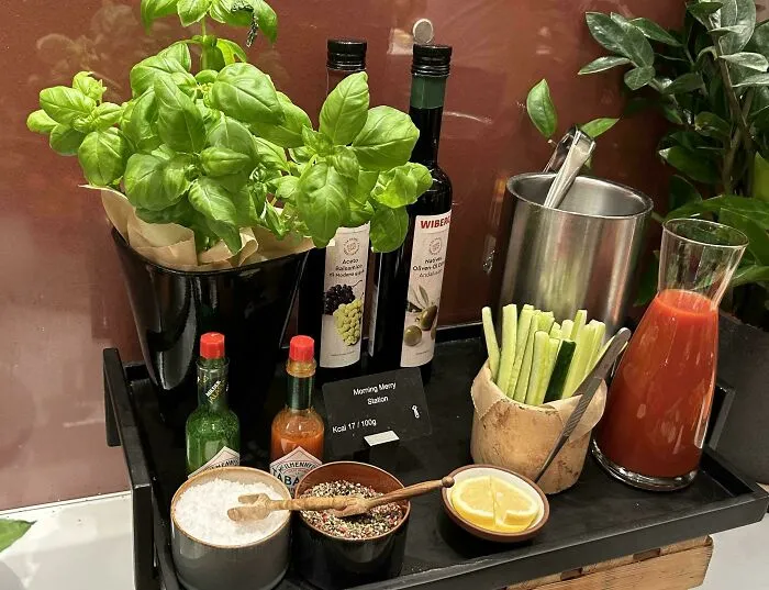 This Morning Bloody Mary Station At My Hotel’s Breakfast Buffet