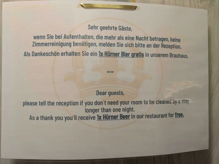 Hotel Offers Free Beer If You Opt-Out Of Room Cleaning