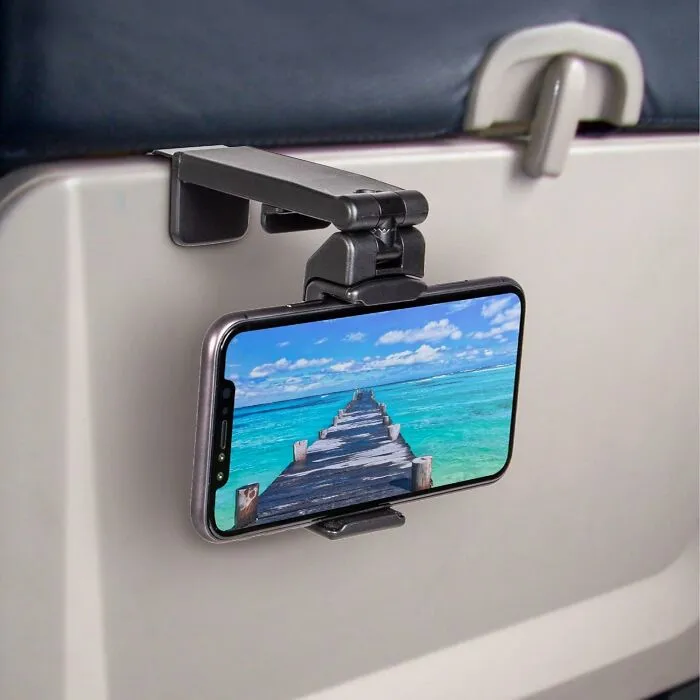 This Father's Day, Dad's In-Flight Entertainment Experience Gets A Serious Upgrade With <a Style="Display:inline;" Href="Https://Www.amazon.com/Dp/B07t8kl6c6?ascsubtag=7875749%2c32%2c54%2cd%2c0%2c0%2c0%2c1396%3a1%3b900%3a2%3b974%3a1%3b1338%3a1%2c62729622%2c0%2c0%2cgoogle&btn_ref=srctok-C2552f96f2bbc762&th=1&linkcode=ll1&tag=bpscorpion-20&linkid=66339970531e298f01c4315528431016&language=en_us&ref_=as_li_ss_tl" Target="_blank"><span Style="Font: Inherit; Color: #d74b1f;"> This In Flight Airplane Phone Holder</Span>, So No More Awkward Neck Craning Or Phone-Propped-On-A-Tiny-Pretzel-Bag Situations