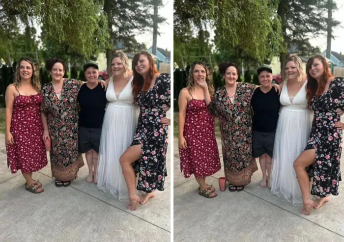 Can Anyone Make The Girl On The Far Left In The Red Dress Look At The Camera?