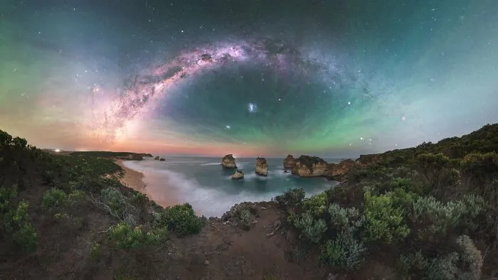 “Diamond Beach Emerald Sky” By Brent Martin