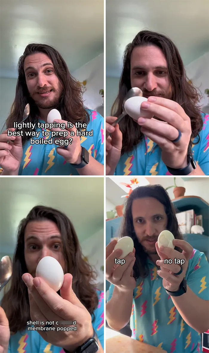 Lightly Tapping Is The Best Way To Prep A Hard Boiled Egg