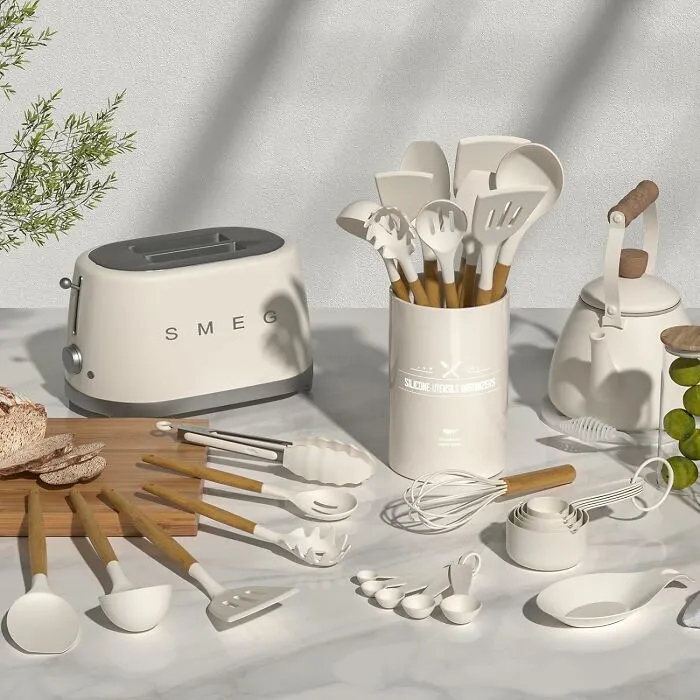 Cooking Just Became Way Less Of A Sticky Situation Since This <a Style="Display:inline;" Href="Https://Www.amazon.com/Umite-Chef-Utensils-Non-Stick-Resistant/Dp/B08573dq39?th=1&linkcode=ll1&tag=bplion-20&linkid=ab3584ed757e98724c9bc35c857ec474&language=en_us&ref_=as_li_ss_tl" Target="_blank"><span Style="Font: Inherit; Color: #d74b1f;"> 33-Piece Non-Stick Cooking Utensil Set</Span> Has Every Tool You Could Imagine, And They Clean Up Like A Dream