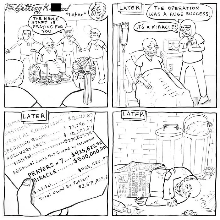 15 Darkly Funny Comics By Mark Brinker About The Many Ways Life Fights Back