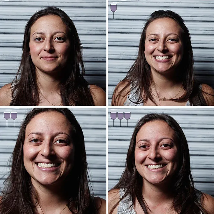 Before And After 3 Glasses Of Wine: 20 New Photos From The Viral 2016 Project, By Marcos Alberti